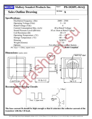 PB-1820PL-06AQ datasheet  